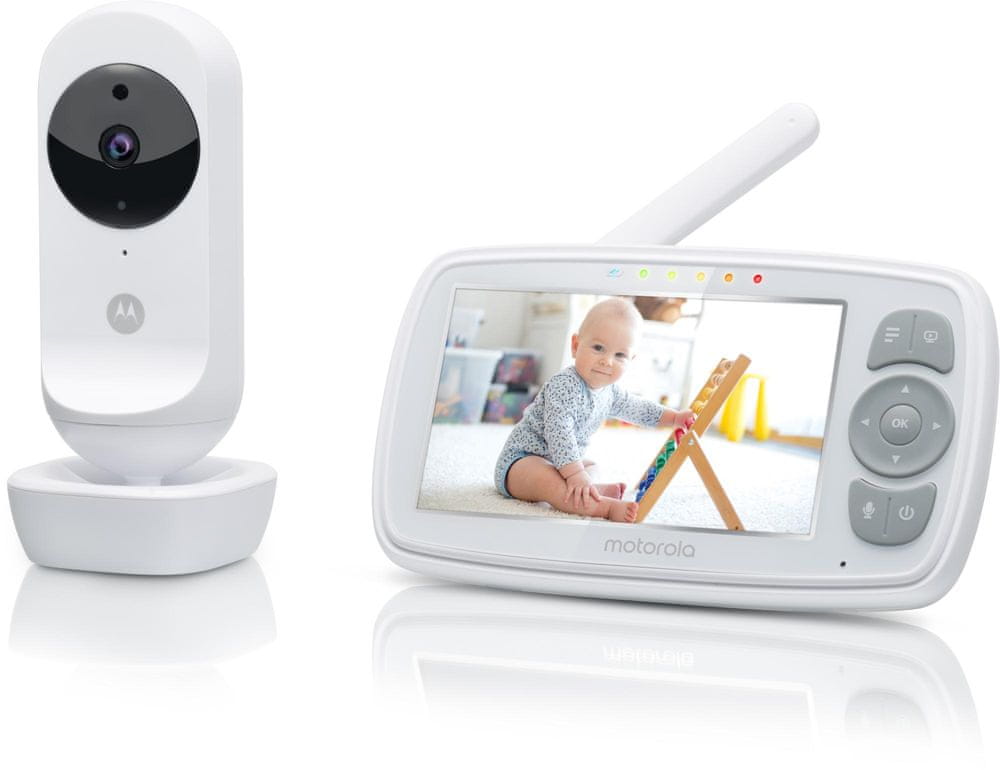 BABY MONITOR MOTOROLA EASE34 NIGHT MODE 4,3" LULLABY THERMOMETER Packaging status original