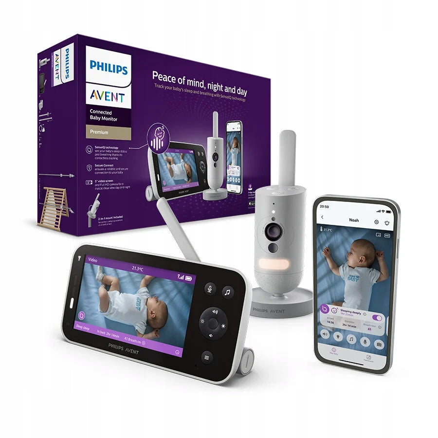BABY MONITOR PHILIPS AVENT SENSEIQ + BREATH MONITOR SCD973/26