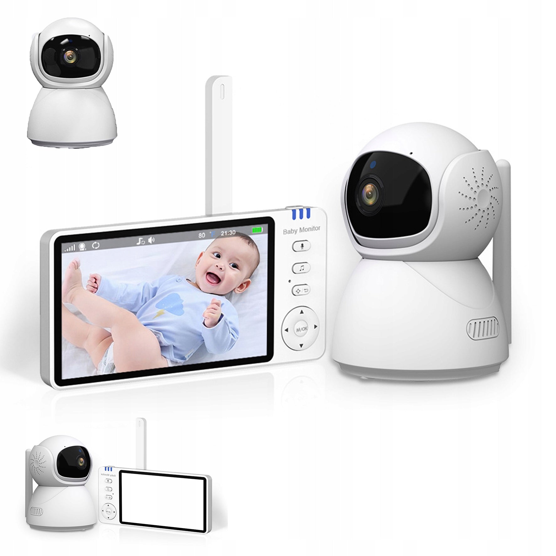 BABY MONITOR REAL TIME MONITORING AUDIO VIDEO RECORDING SMART BABY SAFETY