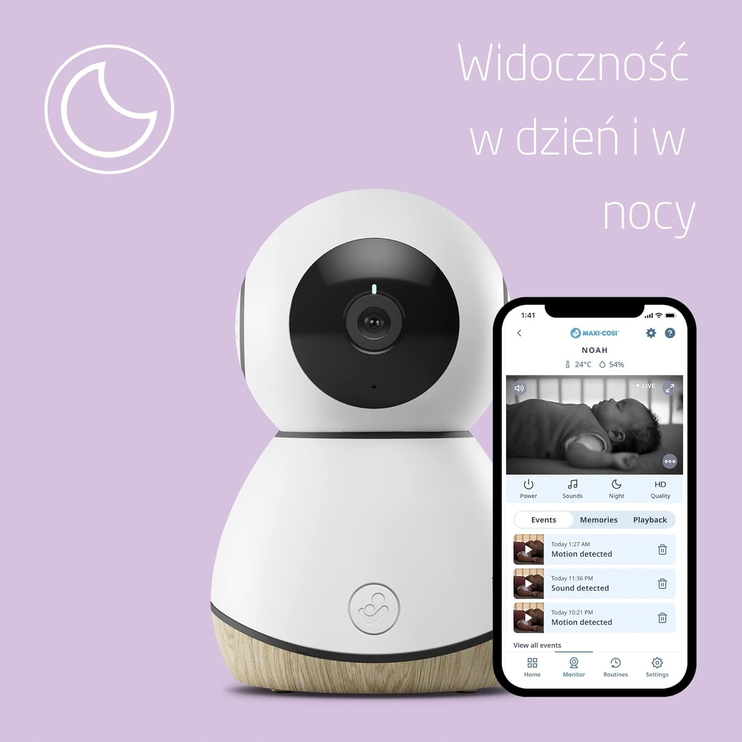 BABY MONITOR WI-FI FULL HD 1080P WITH NIGHT VIEW AND AUDIO FUNCTION Manufacturer code elektroniczna126