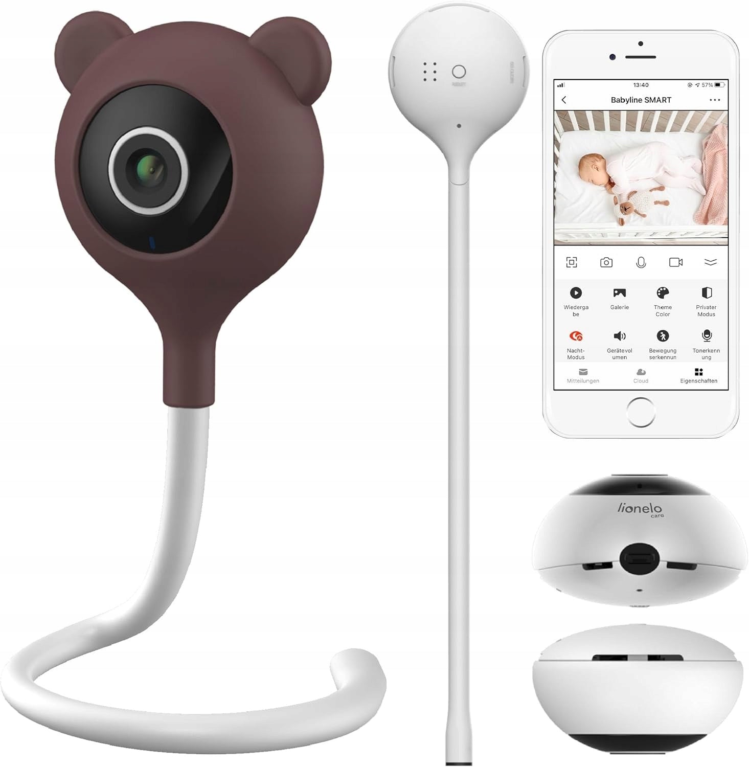 BABY MONITOR WI-FI WITH CAMERA AUDIO MOTION DETECTION AND NIGHT MODE