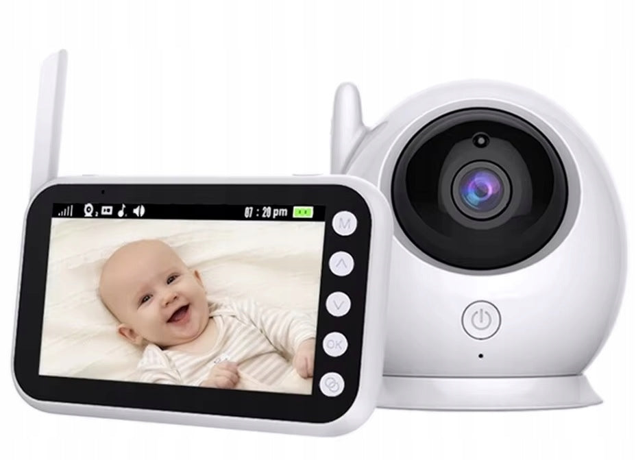 BABY MONITOR WITH CAMERA ABM100S LCD Display Night Mode White Packaging status original