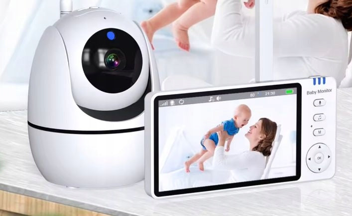 BABY MONITOR WITH HD CAMERA MONITOR 5 INCHES WIRELESS ROTATING ZOOM Manufacturer code NIANIA ELEKTRONICZNA EKRAN 5 CALI LCD FULL HD