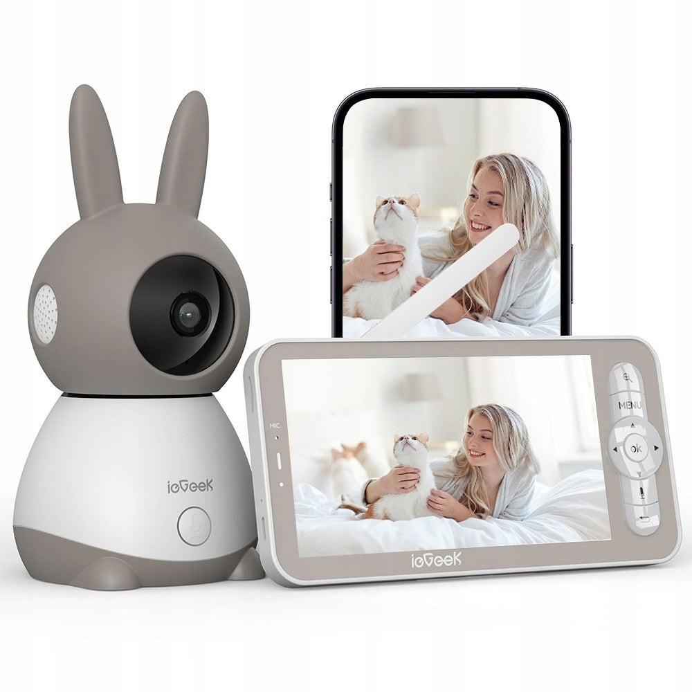 BABY MONITOR WITH LIVE CAMERA NIGHT MODE WIRELESS 2K WiFi+AKU Medical device no