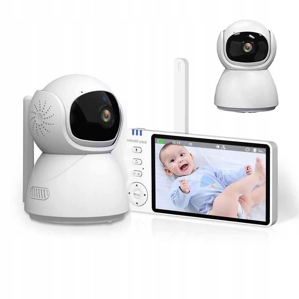 BABY MONITOR WITH ROTATING CAMERA HD NIGHT BREATHING MODE LCD MICROPHONE