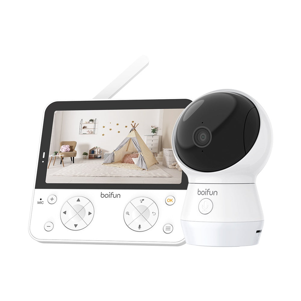 BABY MONITOR WITH WIFI CAMERA BOIFUN 4MP 5.5 INCH Dual-Band For Children Packaging status original