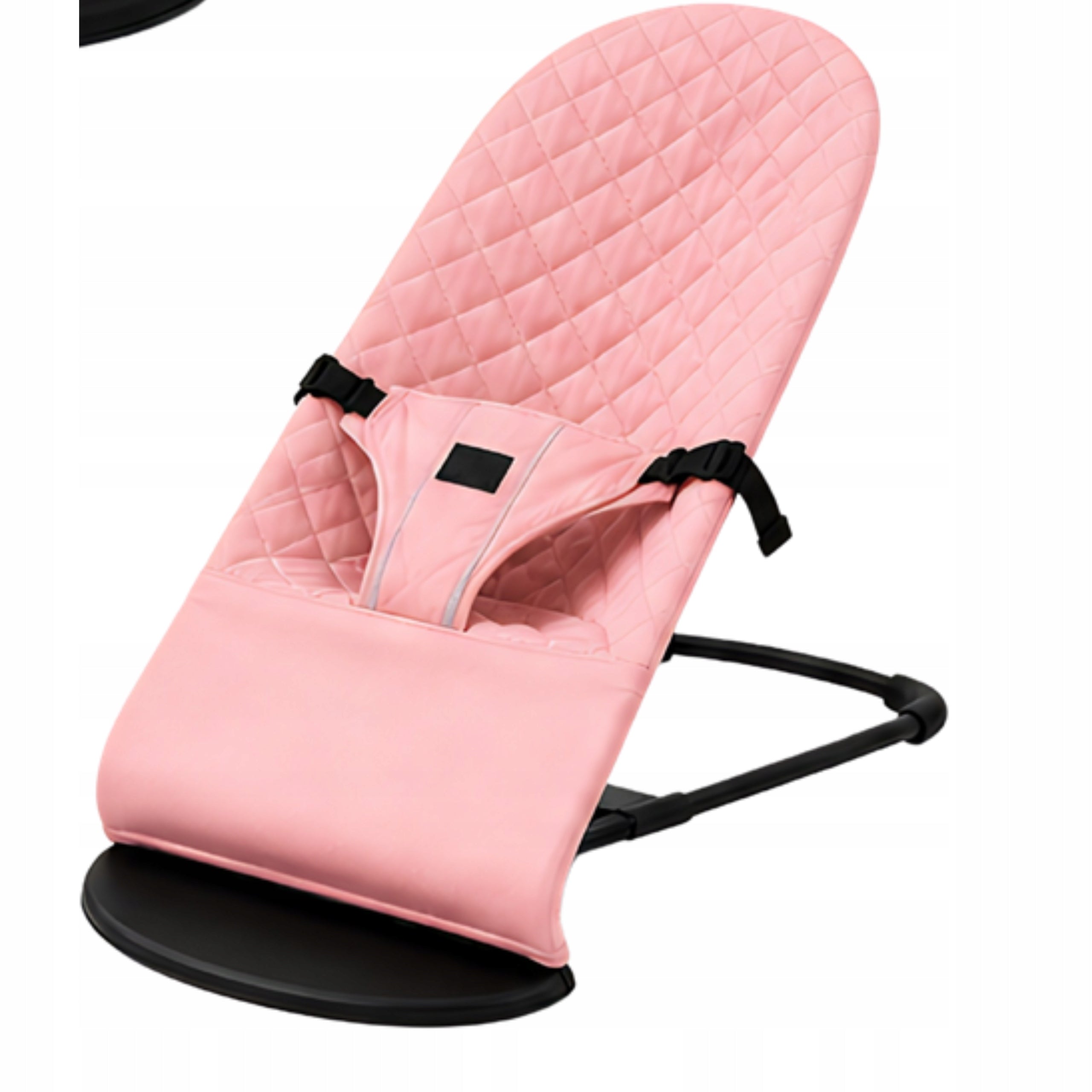 BABY ROCKER LOUNGER PINK + HEADBAND WITH TOYS GIFT Manufacturer code LEŻACZEK BUJACZEK dla DZIECI NIEMOWLĄT RÓŻOWY