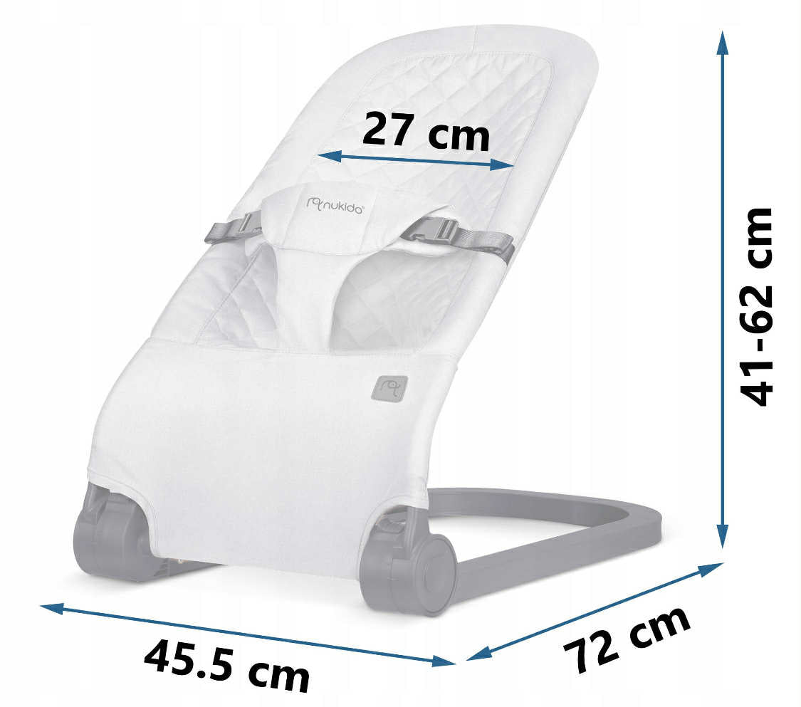 BABY ROCKING COUCH FOLDING ROCKING COUCH WITH TOYS Manufacturer code Leżaczek bujany