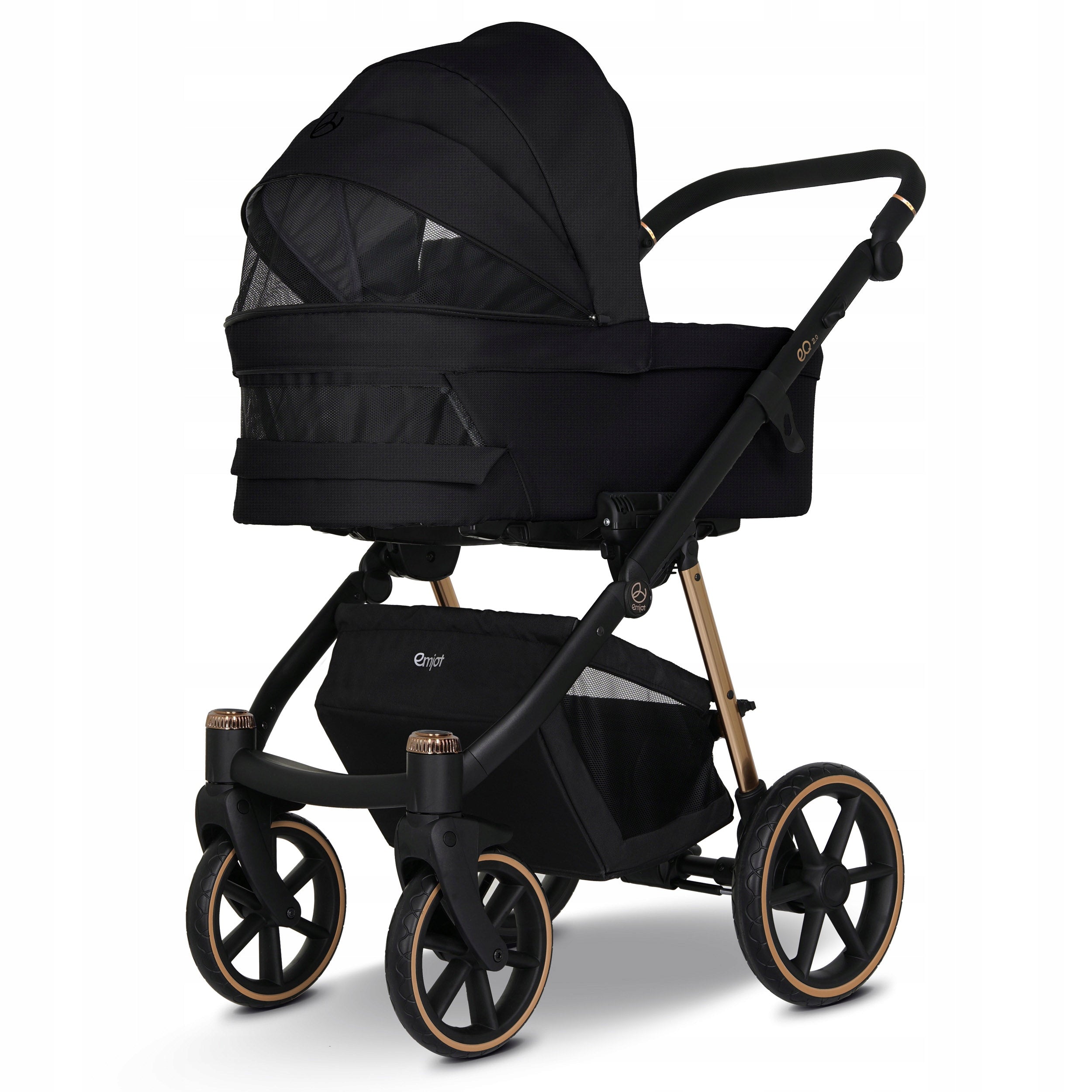 BABY STROLLER 3IN1 MULTIFUNCTIONAL BLACK EQ 2.0 GOLD STROLLER ACCESSORIES Manufacturer code EMJOT EQ2.0 GOLD 01 -3w1