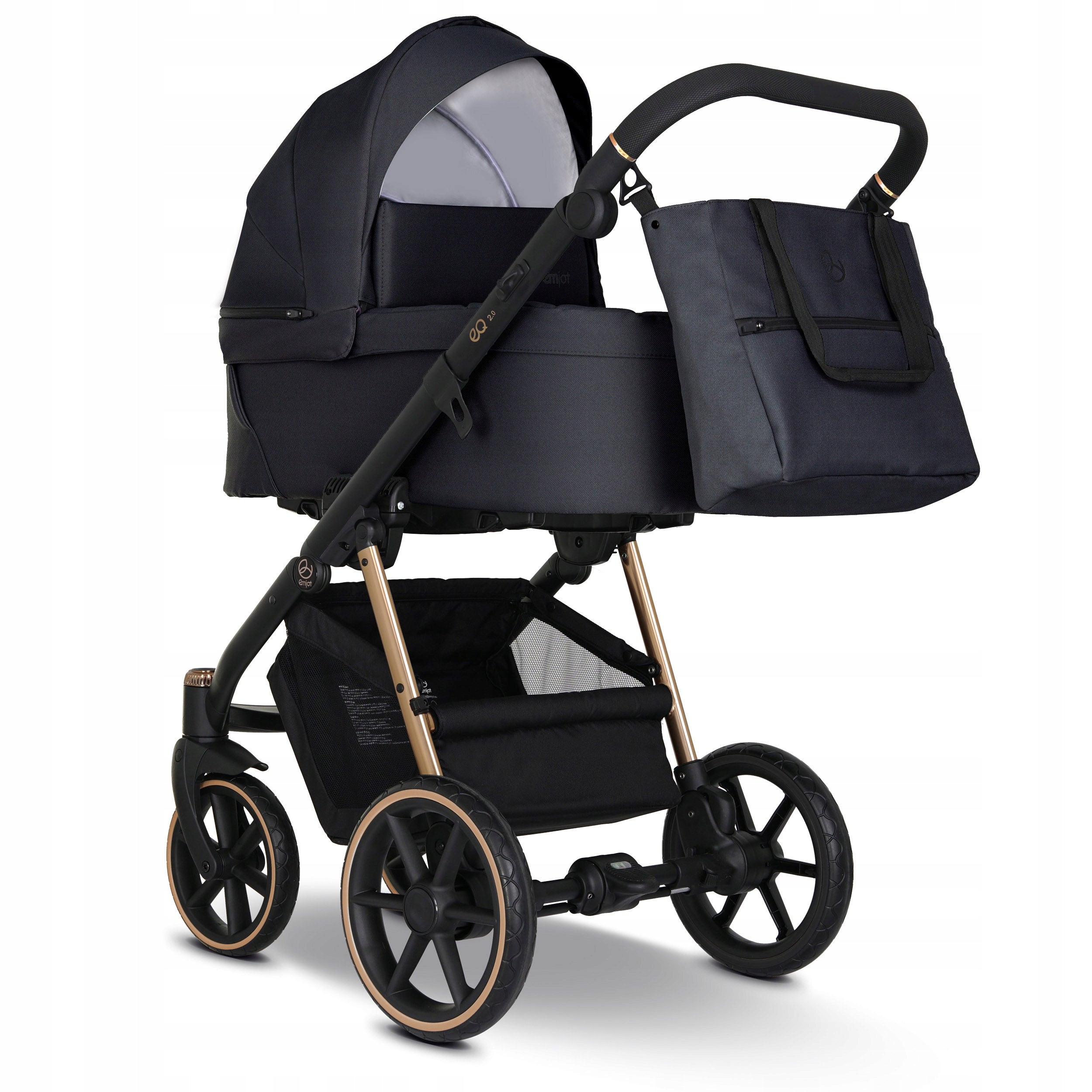 BABY STROLLER 3IN1 MULTIFUNCTIONAL BLACK EQ 2.0 GOLD STROLLER ACCESSORIES Packaging status original