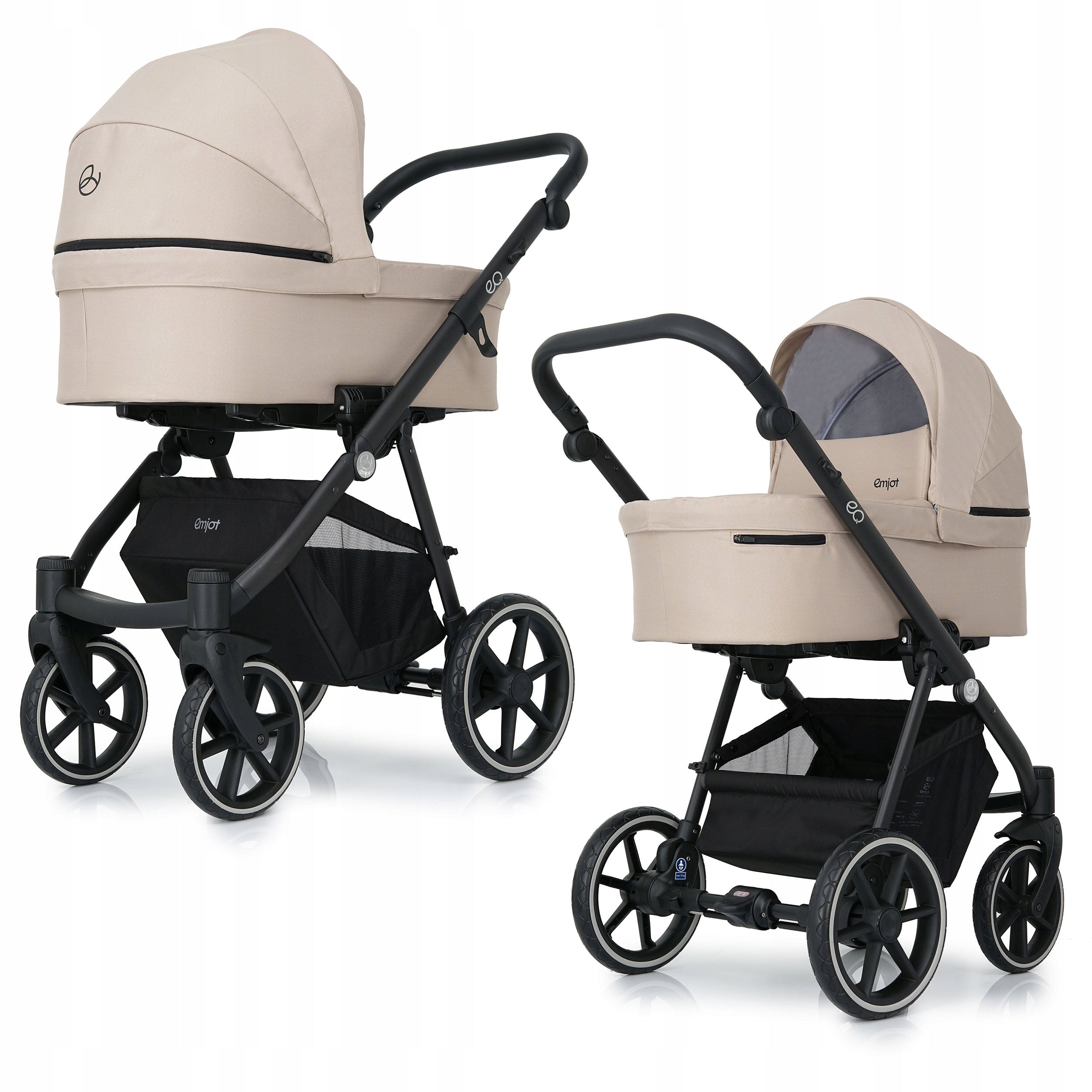 BABY STROLLER 4IN1 MULTIFUNCTIONAL BEIGE EQ 2.0 BASE SEAT ACCESSORIES Manufacturer code EMJOT EQ2.0 02 -4w1