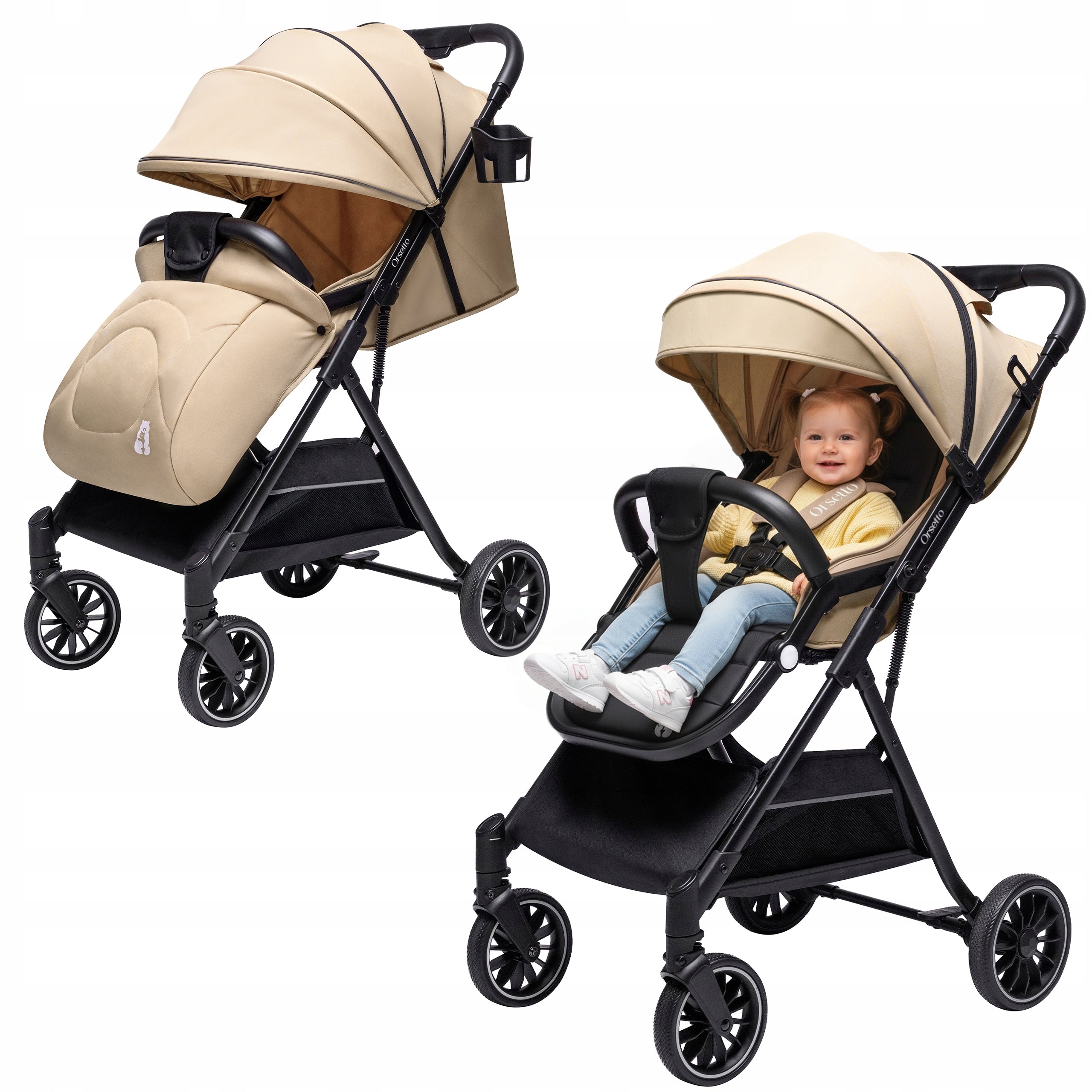 BABY STROLLER AURORA STROLLER UP TO 22 kg FOLDING LARGE SAND VENDING MACHINE