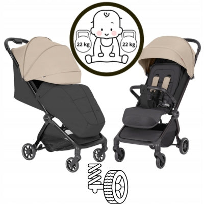 BABY STROLLER FOLDING CARRELLO ATOM S | Ceramic Beige NEW 2025!!!