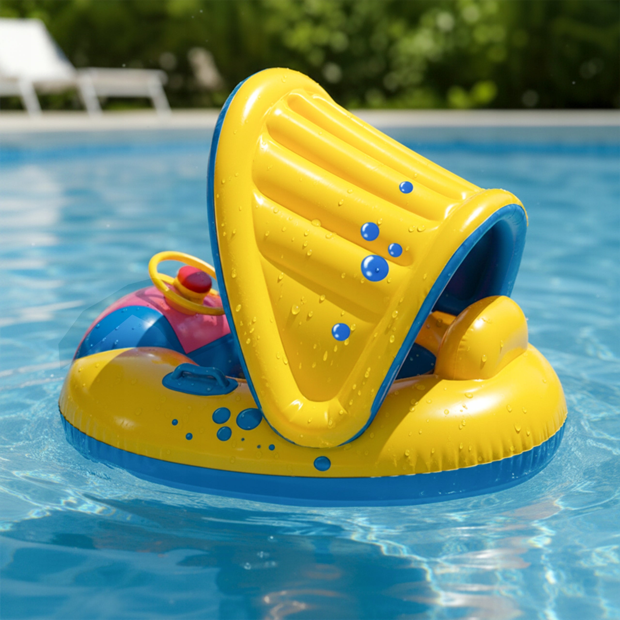 BABY SWIMMING WHEEL CHILDREN With Steering Wheel Canopy INFLATABLE PONTOON Manufacturer code S-PIK
