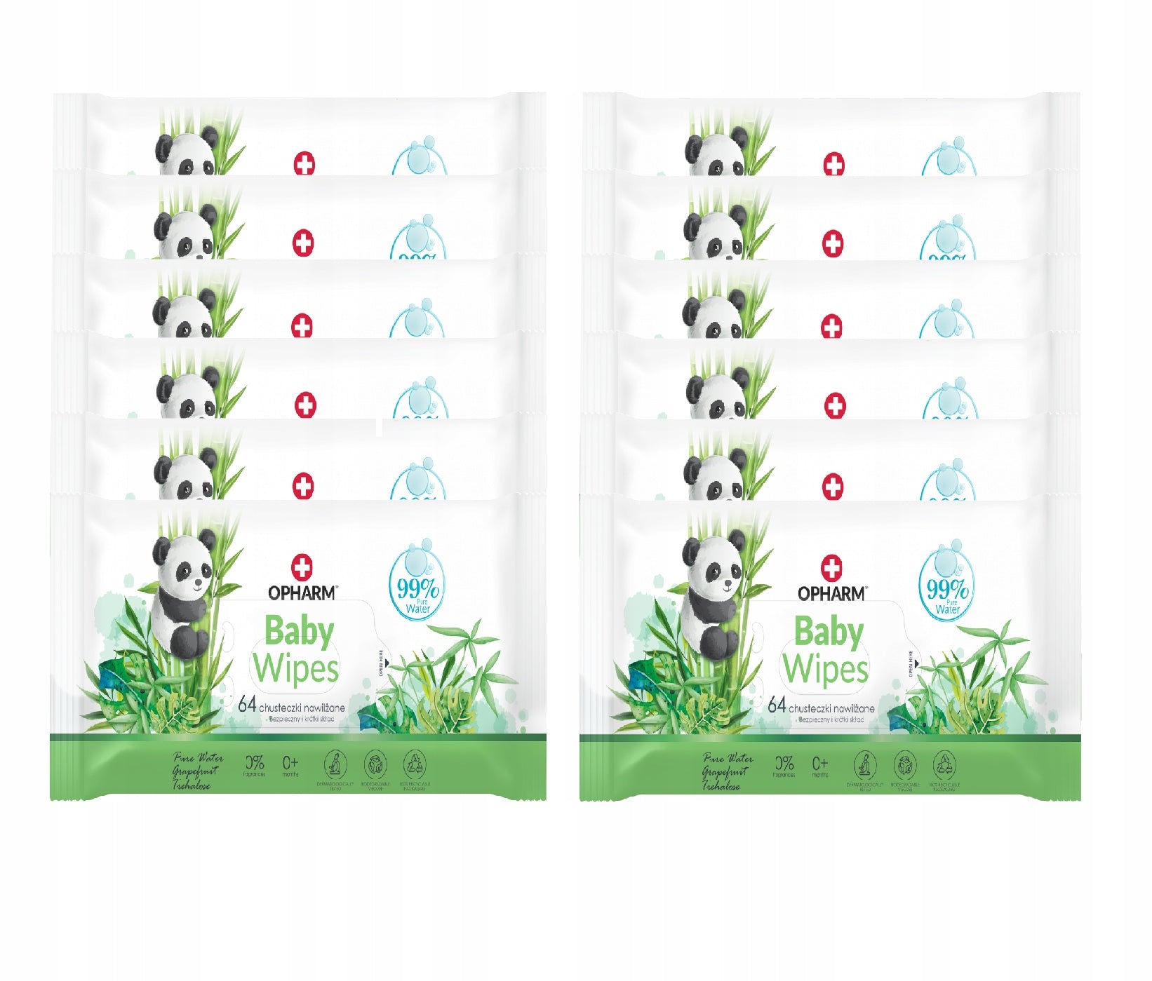 BABY WIPES WET WIPES WITH WATER 12x64PCS