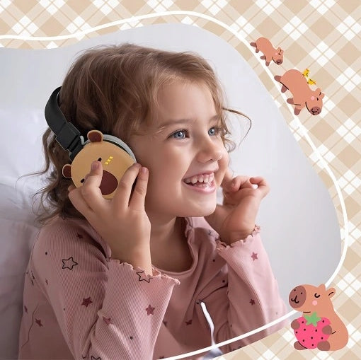 BABY WIRELESS HEADPHONES BLUETOOTH ON-EAR CAPYBARA Manufacturer code SŁUCHAWKI BEZPRZEWODOWE BLUETOOTH KAPIBARA
