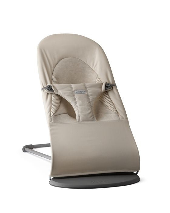 BABYBJORN - BALANCE SOFT WOVEN/JERSEY Tri Fabric Sand Gray bouncer