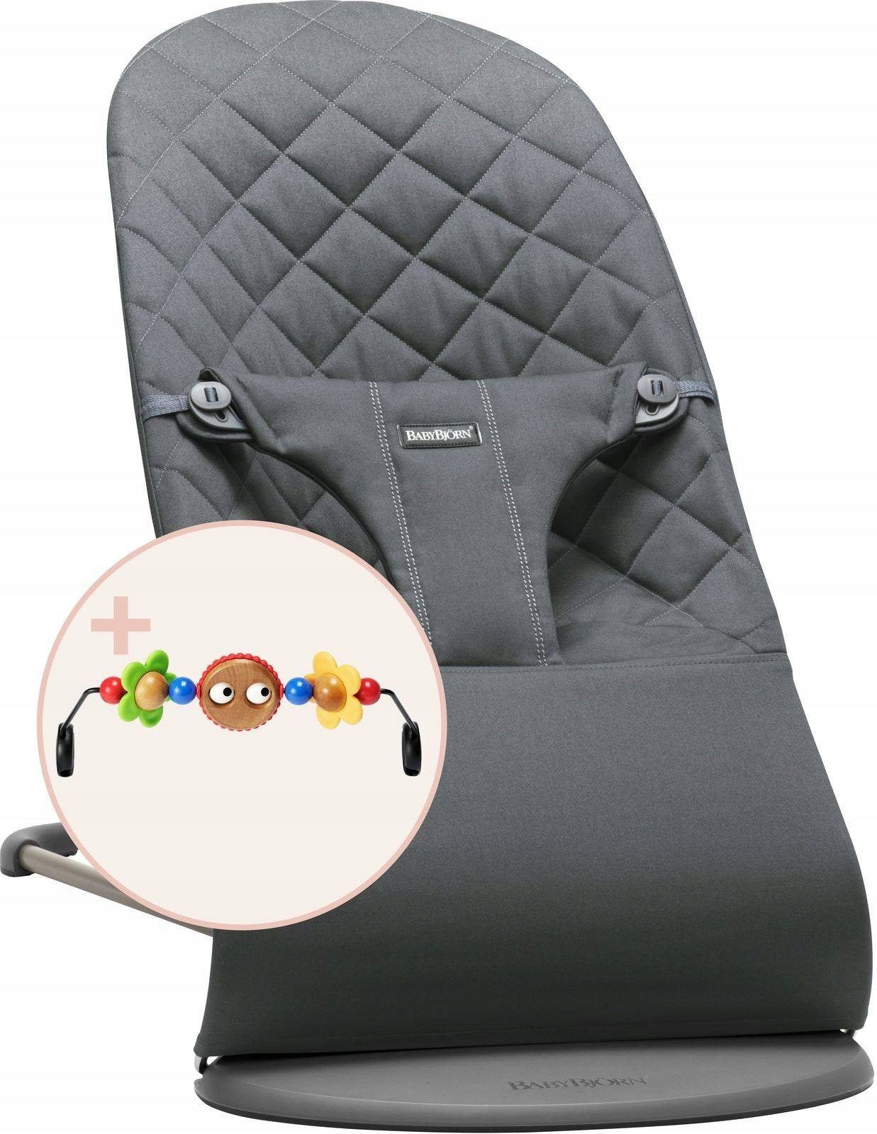 BABYBJORN BLISS Woven Couch - Anthracite + Balance Couch Toy
