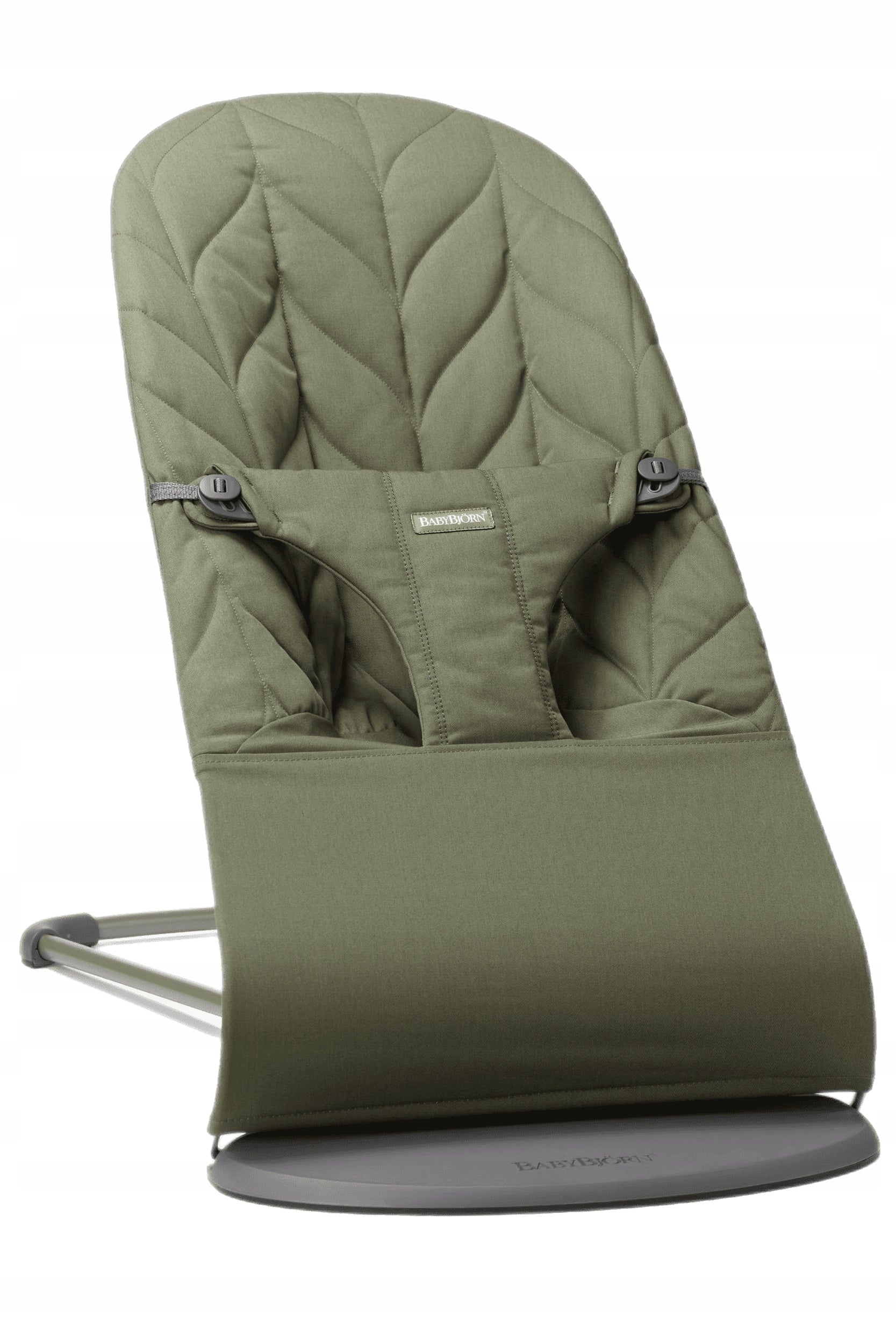 BABYBJORN - BLISS Woven Lounger, Petal Quilt, Dark Green