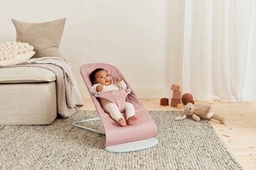 BABYBJORN - BLISS Woven lounger, PetalQuilt, Extinguished pink Batteries included no