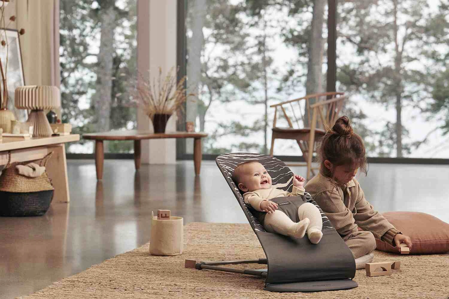 BABYBJORN Bouncer Bliss Cotton Anthracite / Landscape Print EAN (GTIN) 7317680060273