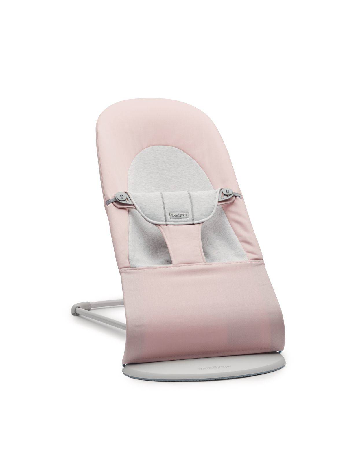 BABYBJORN LOUNGER BALANCE SOFT COTTON/JERSEY Light Pink/Grey up to 13kg