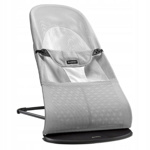 BABYBJORN LOUNGER BALANCE SOFT MESH SILVER/WHITE grey blk frame Brand BabyBjörn