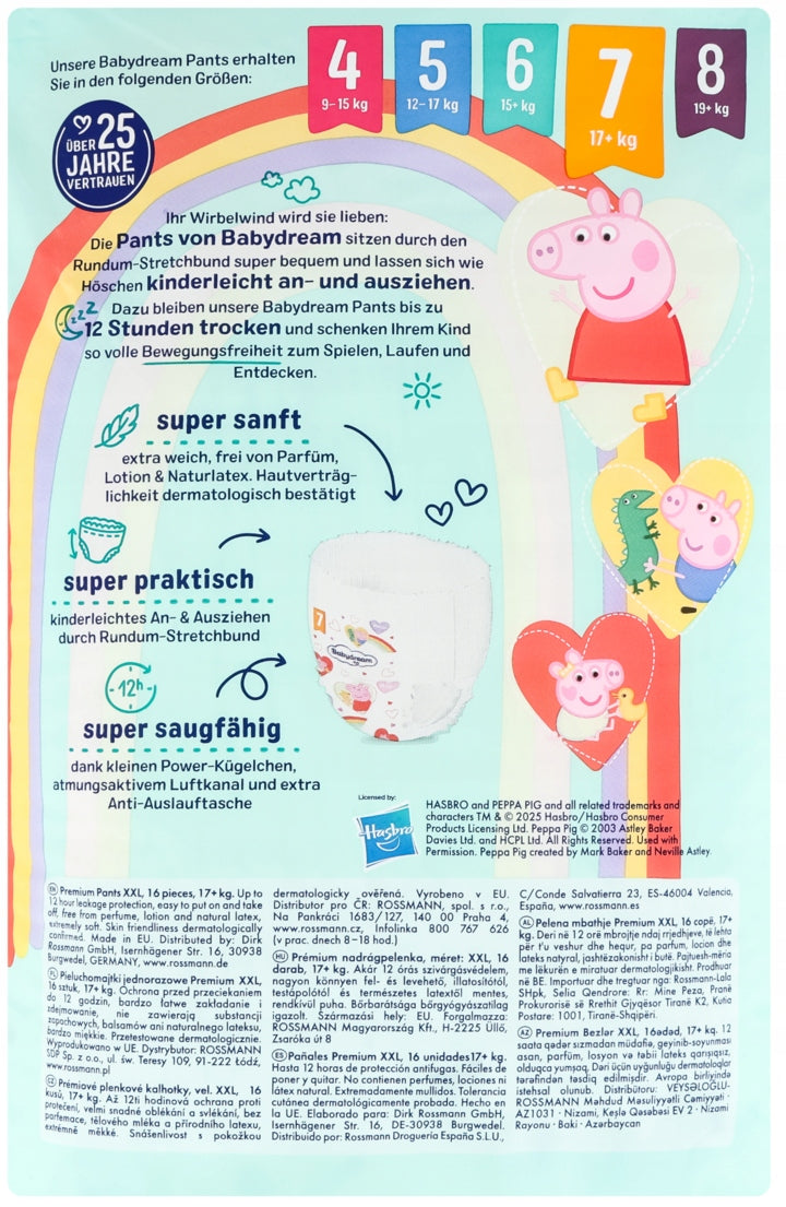 BABYDREAM Premium Diapers XXL 17+ Kg 16 pieces Line other