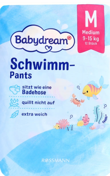 BABYDREAM SWIMMING DIAPERS M BABYDREAM Medium, 9-15 kg,