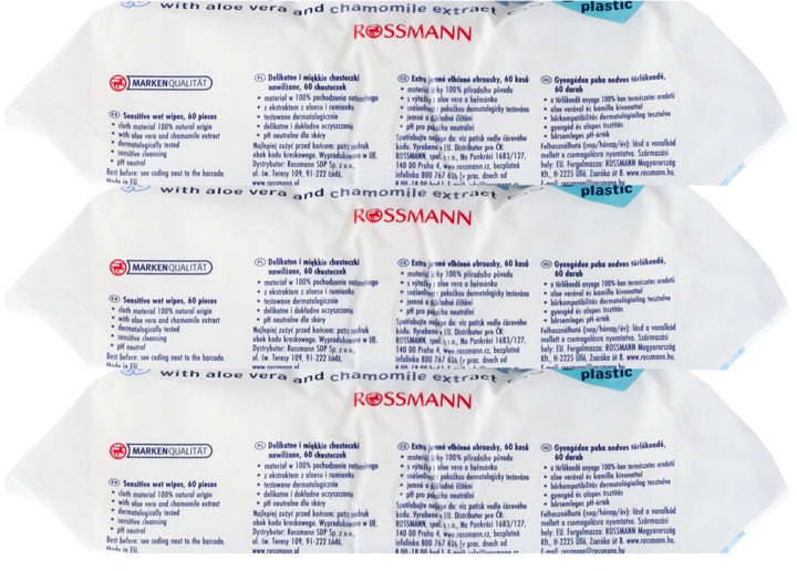 BABYDREAM Sensitive Wet Wipes for Babies 3 x 60 Pack 180 Pack Brand Babydream
