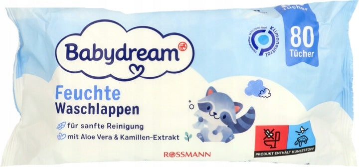 BABYDREAM WET WIPES FOR BABIES 80PCS