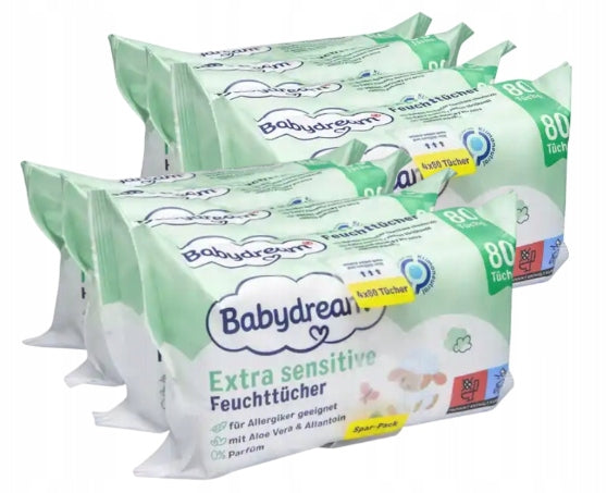 BABYDREAM wet wipes with ALOE - 2 x 320 = 640 pieces