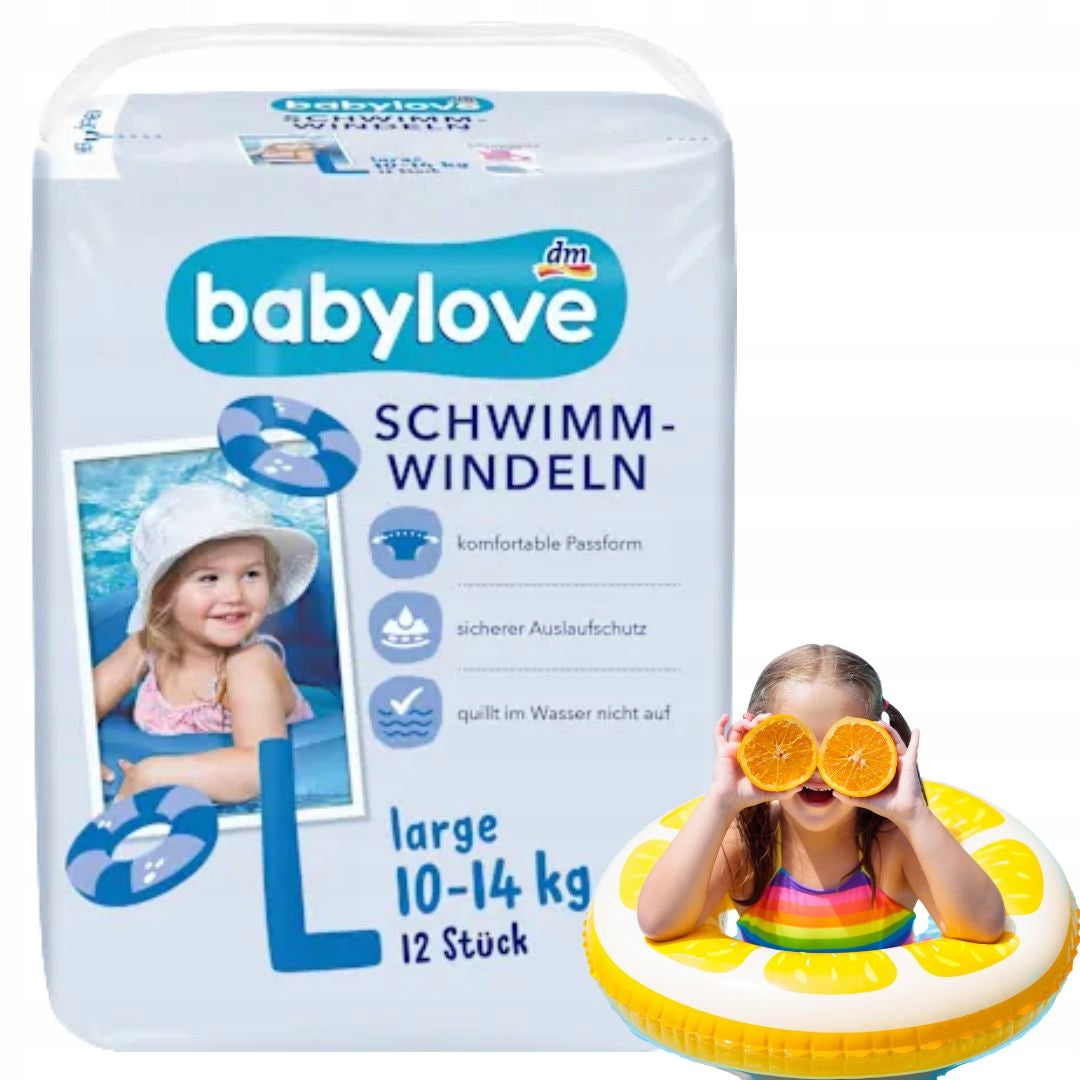 BABYLOVE DIAPERS FOR SWIMMING POOL L 10-14 kg 12pcs