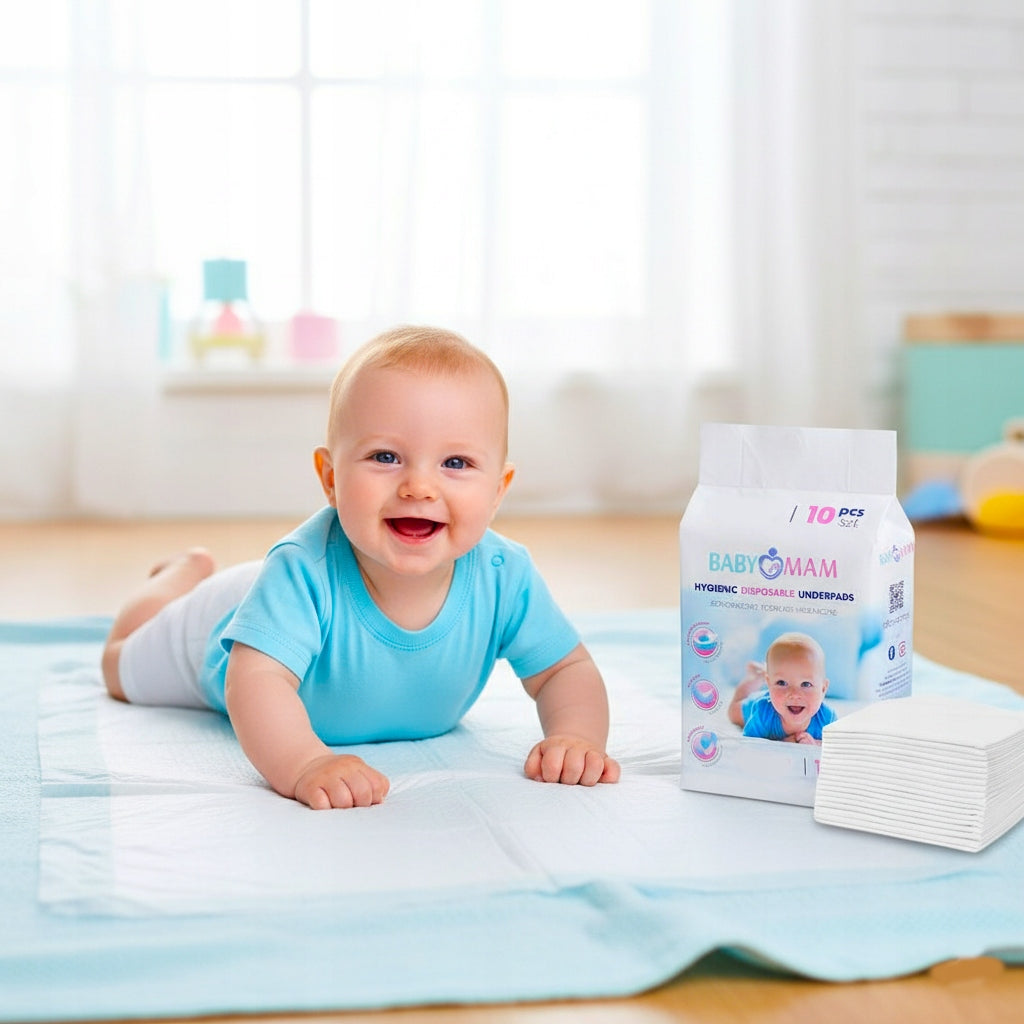 BABYMAM DISPOSABLE FOUNDATION 60x90 cm HYGIENE FOUNDATIONS CHANGING TABLE 10pcs EAN (GTIN) 5903672113113
