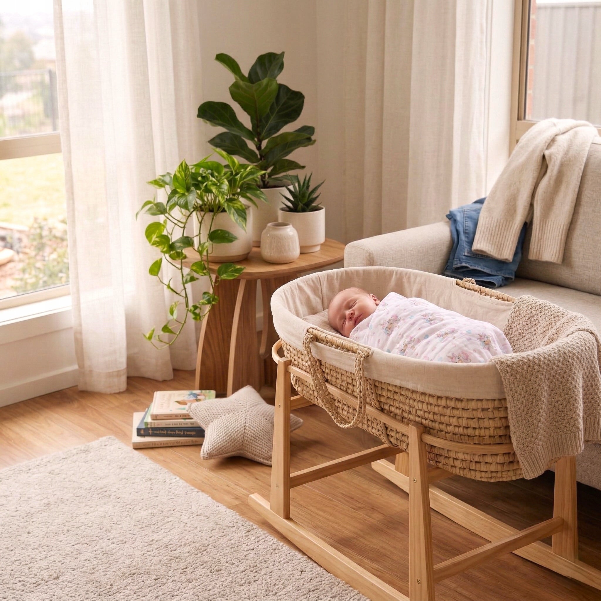 BABYMAM MUSLIN DIAPER BLANKET SWADDLE 120x120cm Medical device no