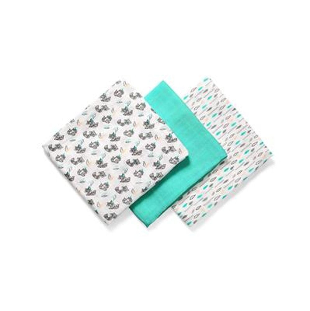 BABYONO DIAPERS BAMBOO DIAPERS EMERALD COLOR 3pcs 70x70 397/06 Packaging status original