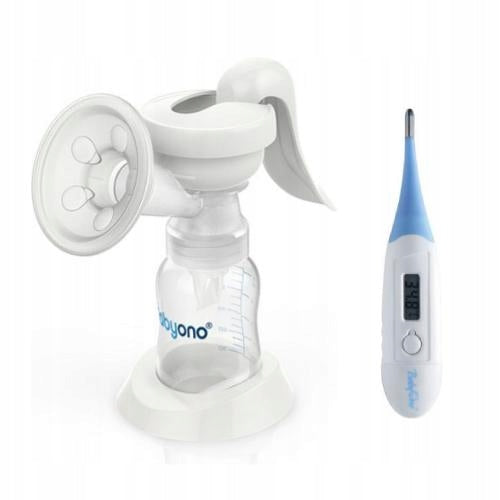 BABYONO NATUREL handheld breast pump + electronic thermometer for children