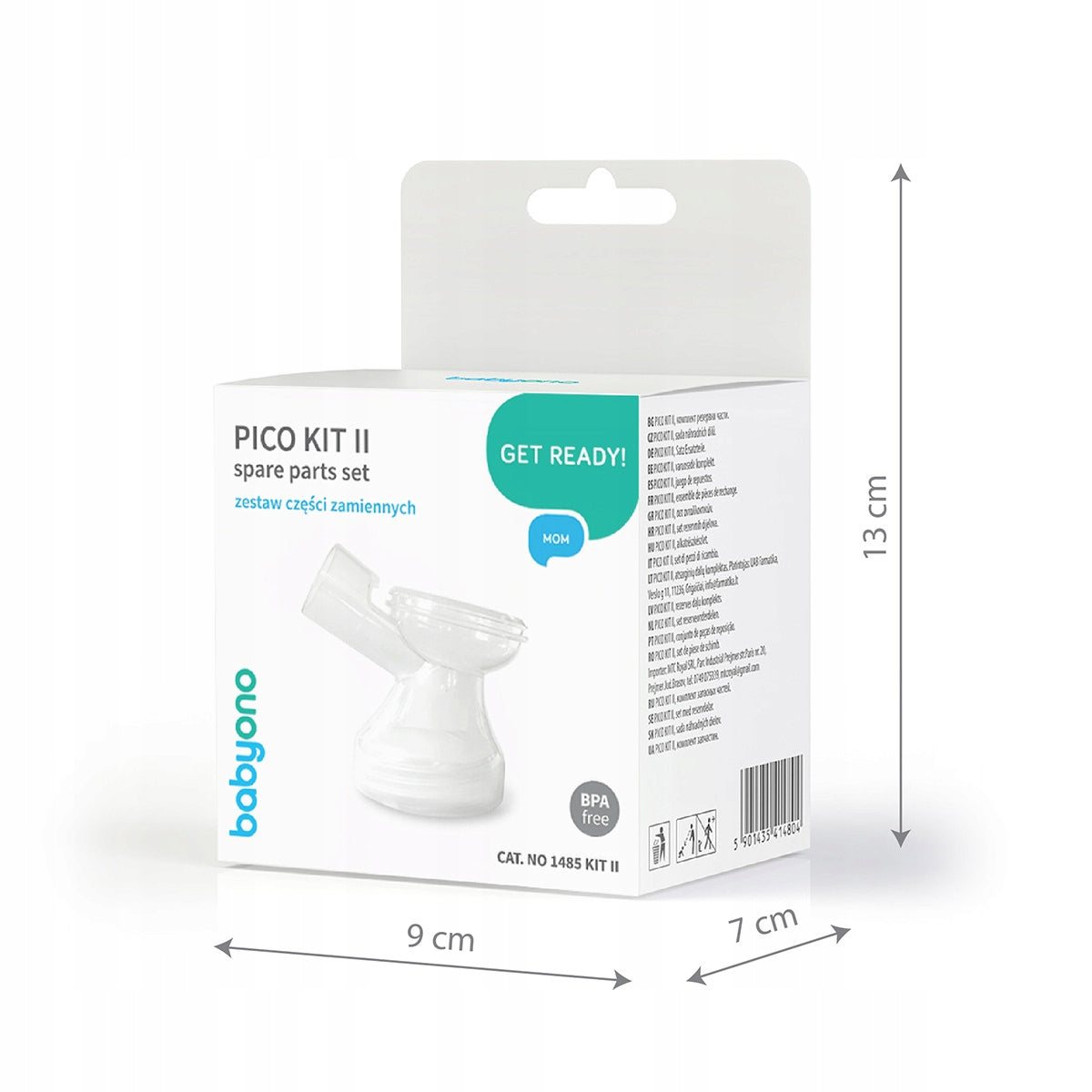 BABYONO PICO KIT II SET OF SPARE PARTS FOR BREAST PUMP BODY 1485 Manufacturer of a medical device brak informacji