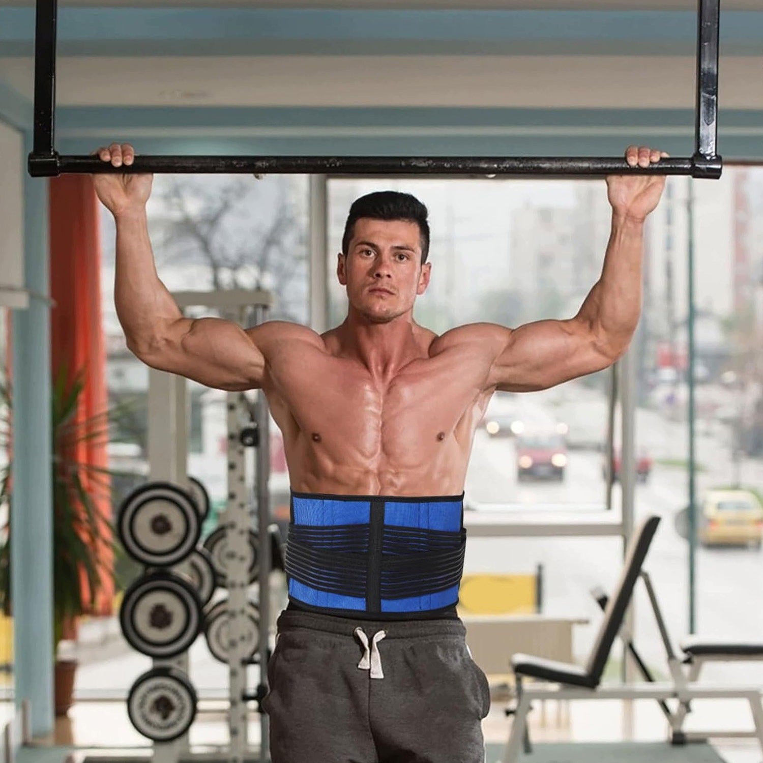 BACK EXERCISE BELT – SUPPORTING WAIST SLIMMING SPORTS Brand no brand