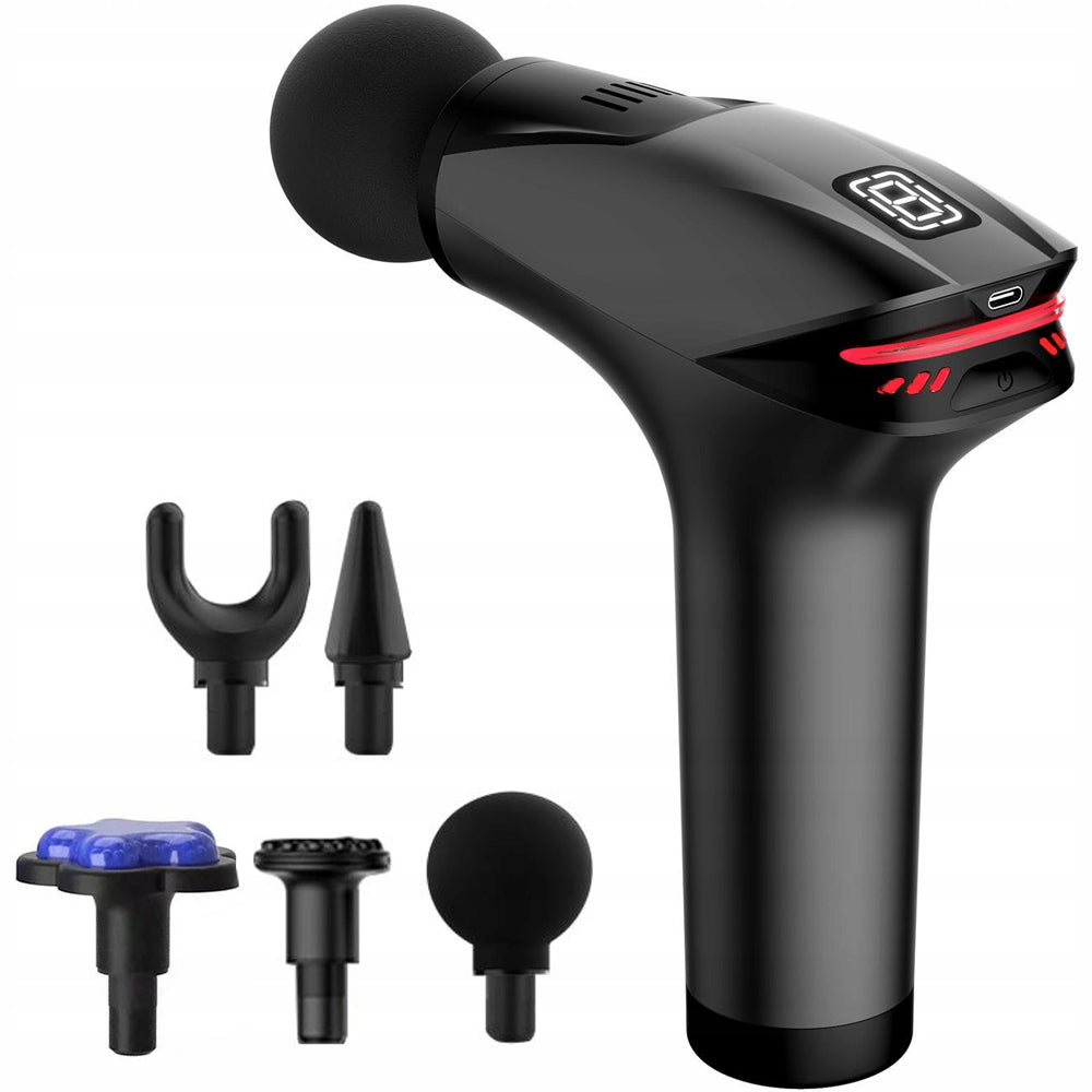BACK MASSAGE GUN BODY LEGS MASSAGER POWERFUL MASSAGE GUN 5 TIPS