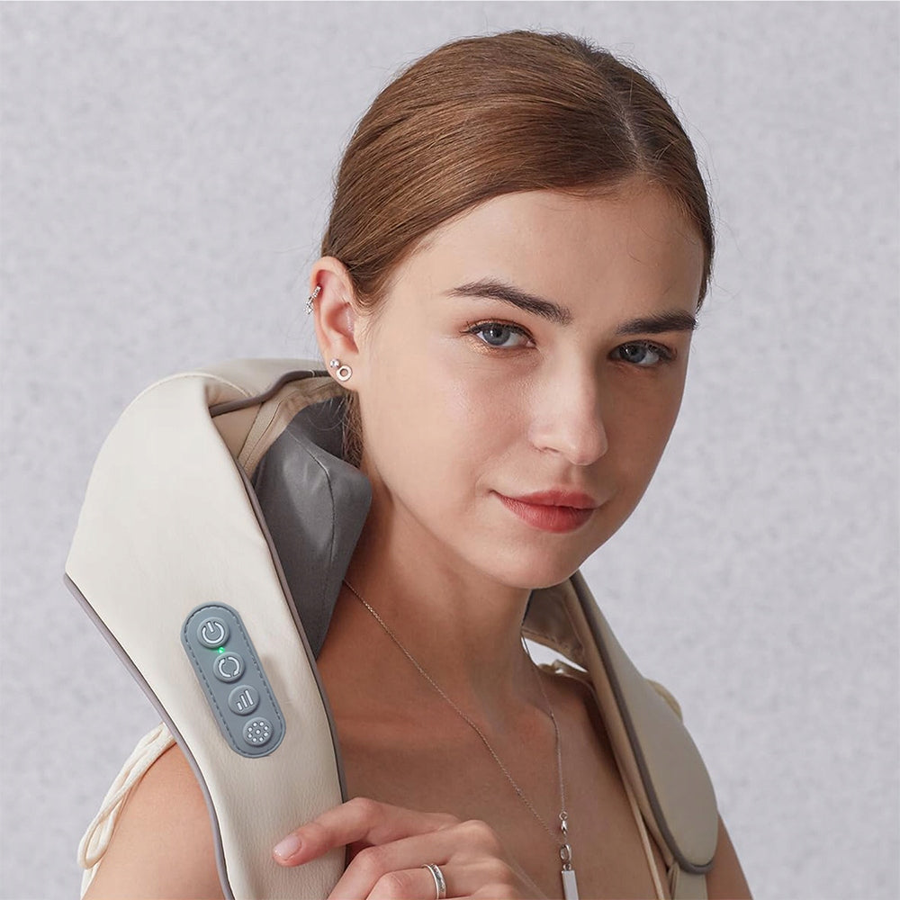 BACK NECK MASSAGER BODY HEATED MASSAGE BELT RELAXATION Packaging status original