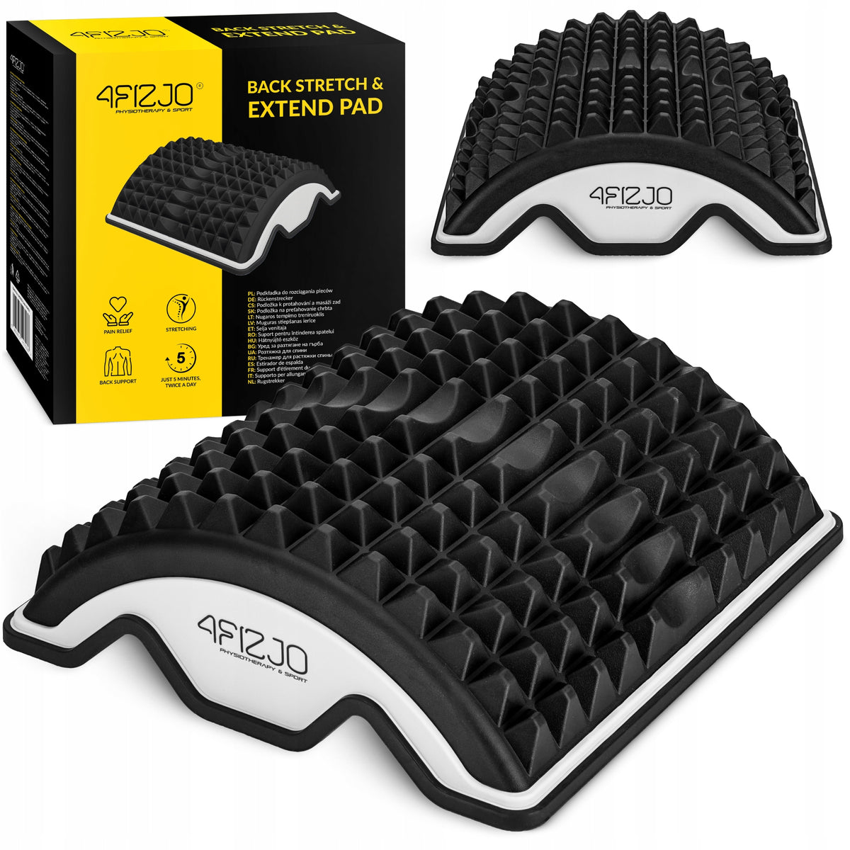 BACK STRETCHING DEVICE SPINE MASSAGER STRETCHER MAT RELAXATION