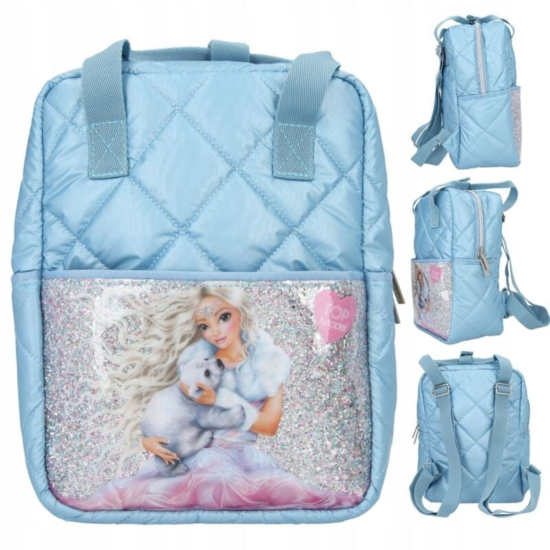 BACKPACK 2in1 BAG FOR GIRLS GLITTER ICEWORLD TOP MODEL