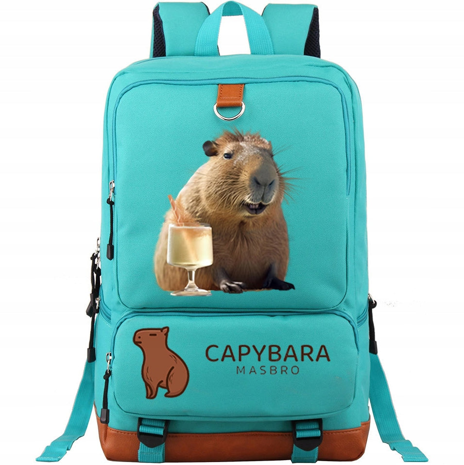 BACKPACK A4 SCHOOL CAPYBARA ANIMALS COLORS Brand no brand