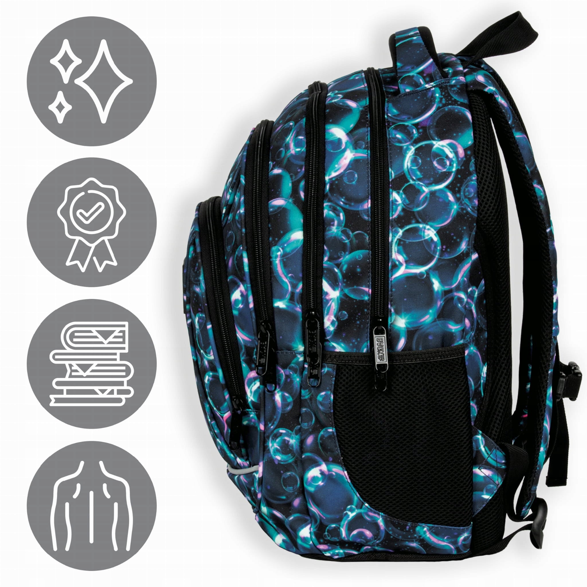 BACKPACK BACKUP SCHOOL BUBBLE GIRL Brand Back Up