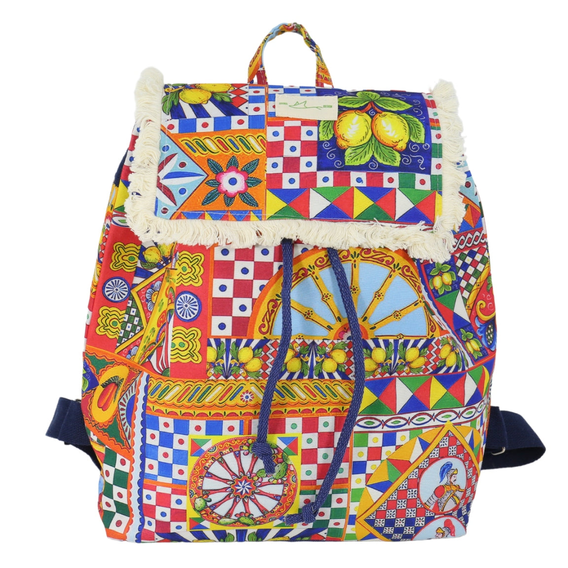 BACKPACK BOHO Lemons Italy 45x40cm