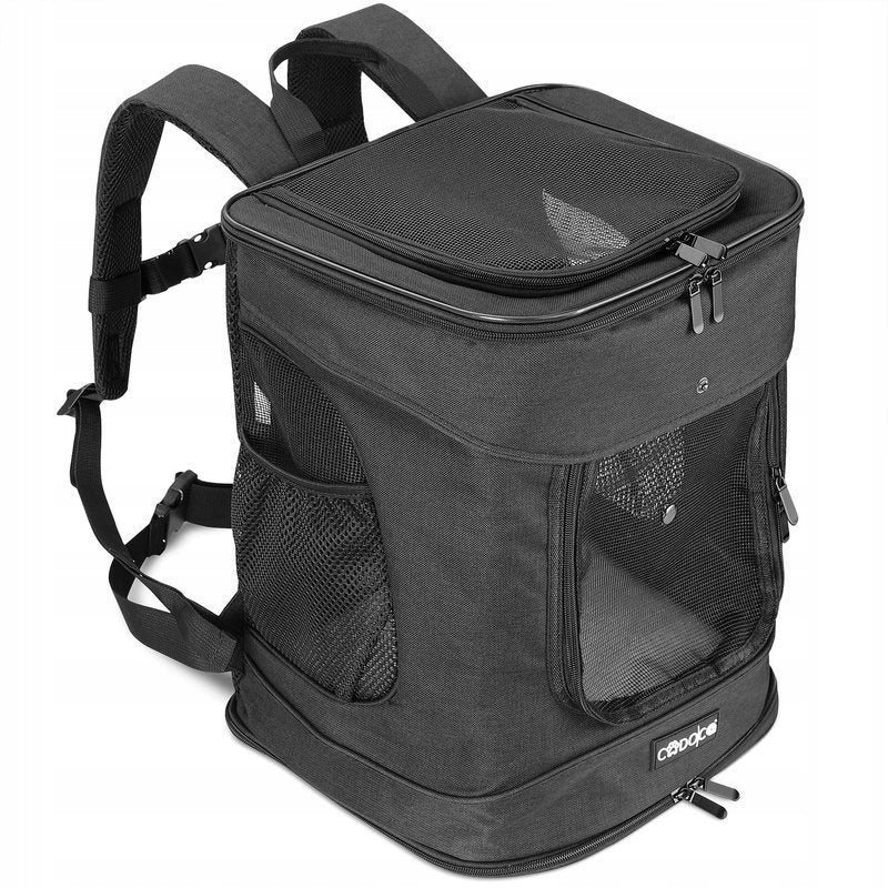 BACKPACK CARRY BAG FOR CAT DOG BLACK Color black