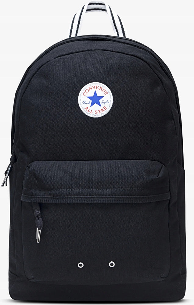 BACKPACK CONVERSE BLACK SCHOOL ALL STAR FOR SCHOOL LARGE METAL PREMIUM DETAIL Kind school