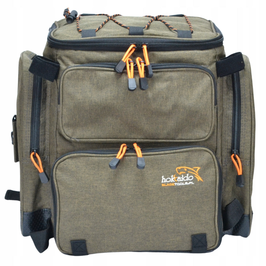 BACKPACK FISHING BAG FOR BACK 3 BOXES RIGID BOTTOM HOKKADO 38/42/21cm Model W13080