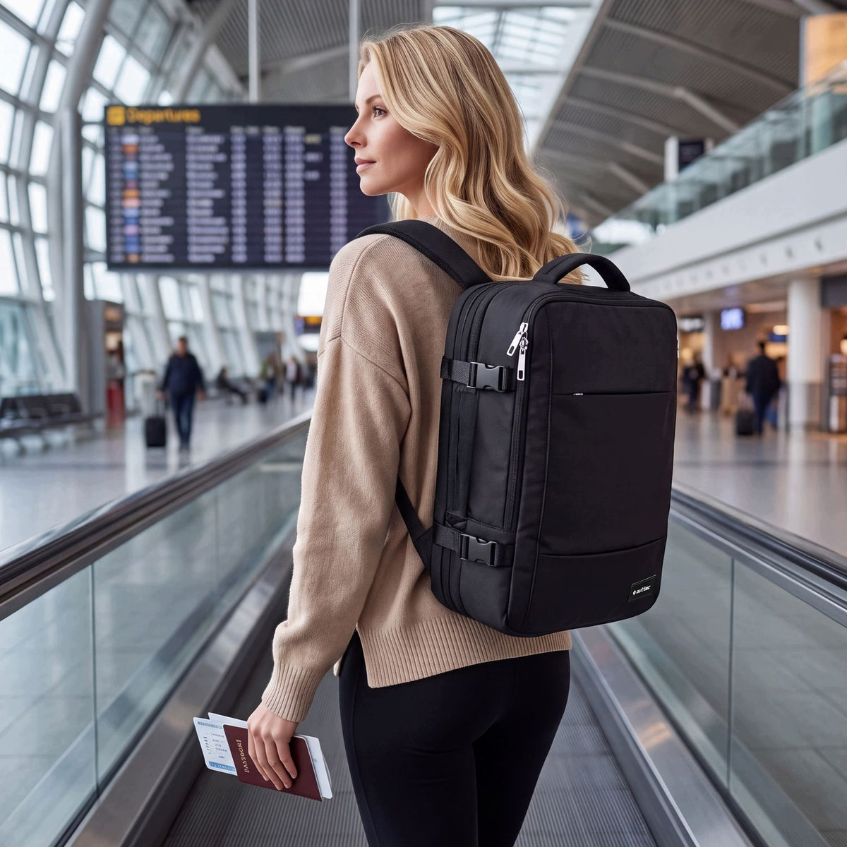 BACKPACK FOR AIRCRAFT 40X30X20 CABIN RYANAIR WIZZAIR BOX-POCKET OUTTEC Packaging status original
